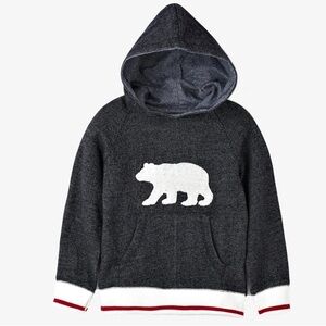 Charcoal Bear Kids Heritage Pullover UNISEX 8 cotton polyester Cozy. EUC